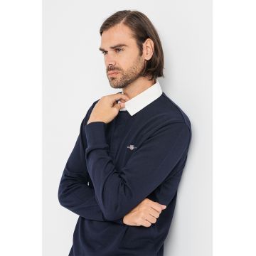 Bluza polo din bumbac cu guler contrastant Shield