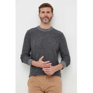 BOSS pulover de bumbac culoarea negru