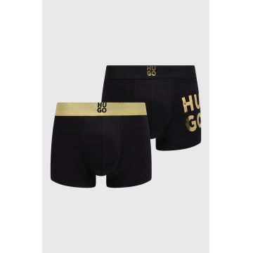 HUGO boxeri 2-pack barbati, culoarea negru