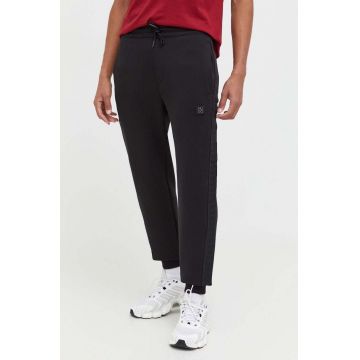 HUGO pantaloni de trening culoarea negru, neted