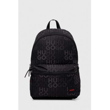 HUGO rucsac bărbați, culoarea negru, mare, cu model 50504107