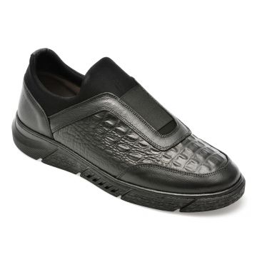 Pantofi AXXELLL negri, ER800, din piele naturala