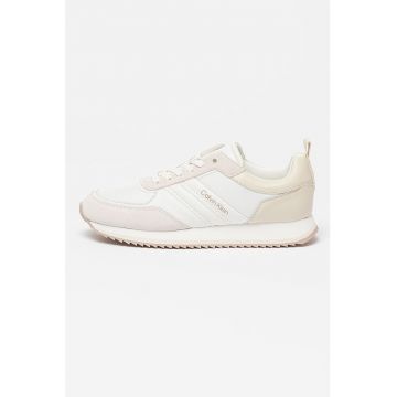 Pantofi sport cu garnituri de piele intoarsa