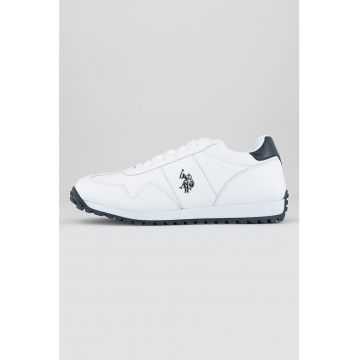 Pantofi sport de piele ecologica cu logo brodat