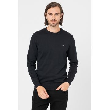 Pulover din bumbac Classic - Negru