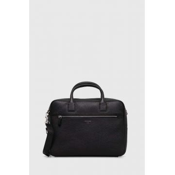 Tiger Of Sweden geanta de piele culoarea negru