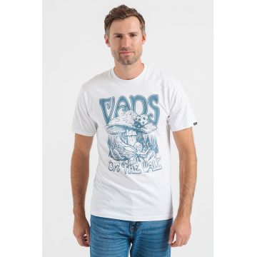Tricou cu logo si imprimeu grafic Lost And Found