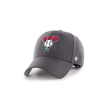 47brand șapcă MLB Arizona Diamondbacks culoarea gri, cu imprimeu  B-MVP29WBV-CCB