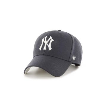 47brand sapca MLB New York Yankees culoarea albastru marin, cu imprimeu