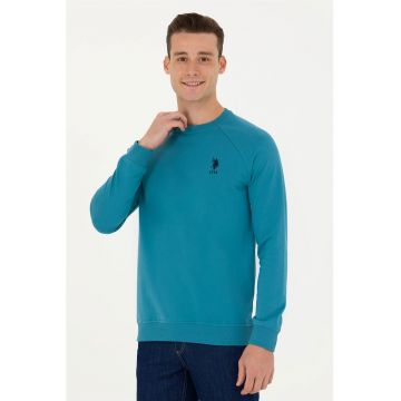 Bluza sport din bumbac cu maneci raglan