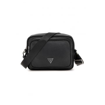Geanta crossbody de piele ecologica cu fermoar