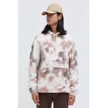 Hollister Co. bluza barbati, culoarea bej, cu glugă, modelator