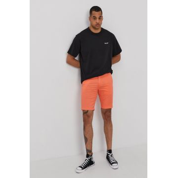 Levi's Pantaloni scurți bărbați, culoarea portocaliu