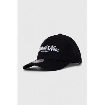 Mitchell&Ness șapcă din amestec de lână culoarea negru, cu imprimeu