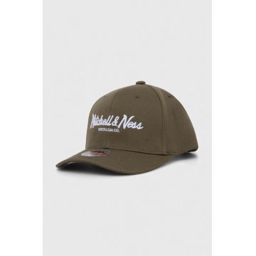 Mitchell&Ness șapcă din amestec de lână culoarea verde, cu imprimeu