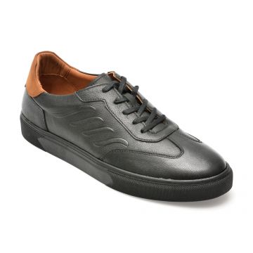 Pantofi GRYXX negri, 163506, din piele naturala