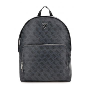 Rucsac de piele ecologica cu model monograma Vezzola