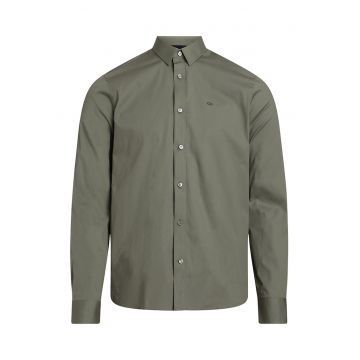 Camasa slim fit din amestec de bumbac organic
