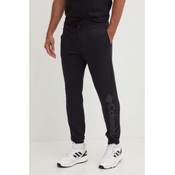 Columbia pantaloni de trening CSC Logo culoarea negru, uni 1911601