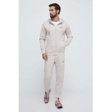 EA7 Emporio Armani trening barbati, culoarea argintiu