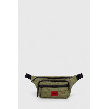 HUGO borseta culoarea verde
