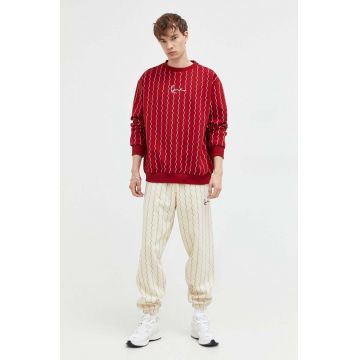 Karl Kani bluza barbati, culoarea rosu, modelator