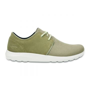 Pantofi Crocs Kinsale 2-Eye Shoe Maro - Khaki/Stucco