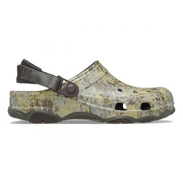 Saboti Crocs Classic All Terrain Moss Clog Verde - Dusty Olive/Multi