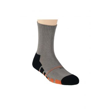 Sosete sport barbati, flausate pe talpa - Steven S047-19A gri-negru-orange