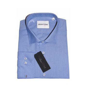 Camasa premium barbati, 100% bumbac, regular fit - FRONTERA - bleu inchis