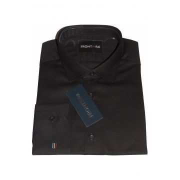 Camasa premium barbati, 100% bumbac, slim fit - FRONTERA - negru 1