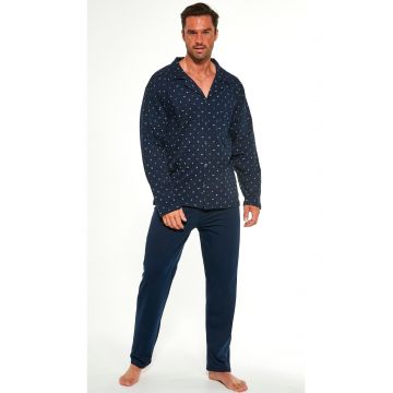 Pijama barbati, camasa cu nasturi, Cornette M114-050, marimi M-5XL