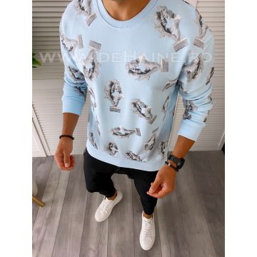 Bluza barbati cu imprimeu blue K410 P19-4.2