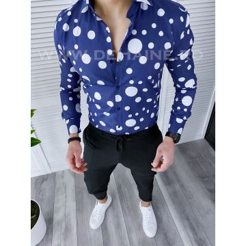 Camasa barbati albastra aslim fit B2640 O1-3.2