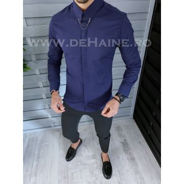 Camasa barbati bleumarin slim fit B1425 5-2