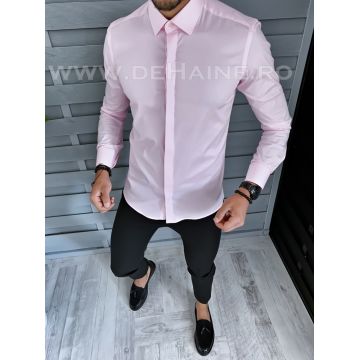 Camasa barbati roz slim fit B1358 O2-3.3