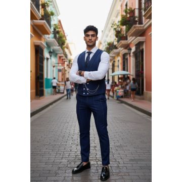 Compleu barbati  Vesta + Pantaloni B4010  90-3