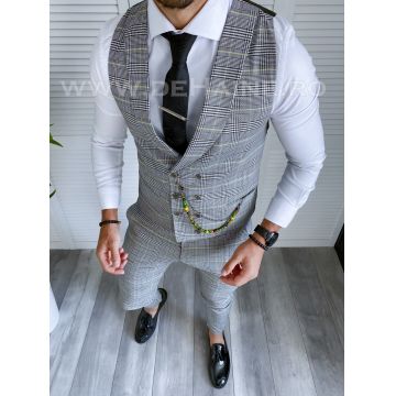 Compleu barbati  Vesta + Pantaloni B4058 P18-1.2