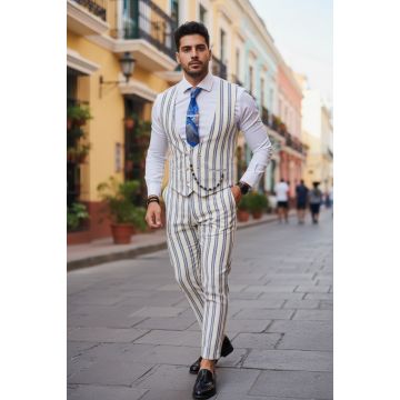 Compleu barbati  Vesta + Pantaloni B4127 33-1.1