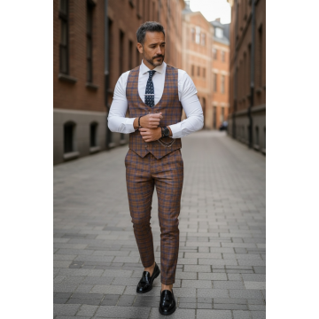 Compleu barbati  Vesta + Pantaloni B4207 6-6.3