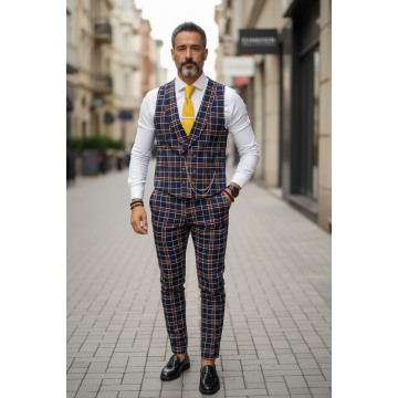 Compleu barbati  Vesta + Pantaloni B5522 128-2