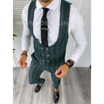 Compleu barbati  Vesta + Pantaloni  verde B5517  48-4