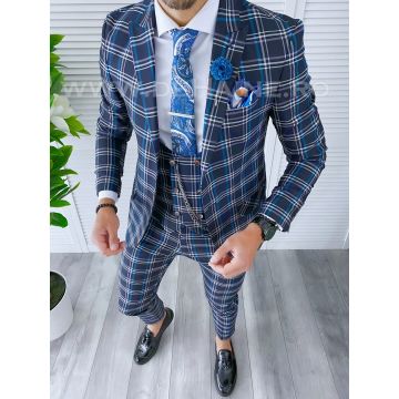 Costum barbati slim fit + Vesta A7800   i15-2