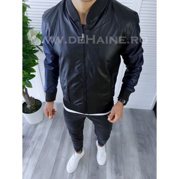 Geaca barbati neagra din piele ecologica B5995 38-2-1.2