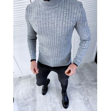 Helanca barbati slim fit gri deschis B2736 O4-5.2