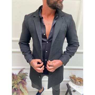 Palton barbati gri inchis B6791 120*