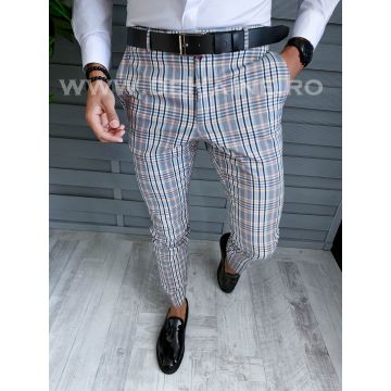Pantaloni barbati eleganti in carouri A4960 F3-5.3 / E 13-3 ~