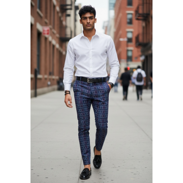 Pantaloni barbati eleganti in carouri B1562 B6-3.2.3