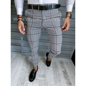 Pantaloni barbati eleganti in carouri B1735 F4-5.2
