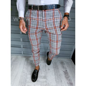 Pantaloni barbati eleganti in carouri B1889  B12-4